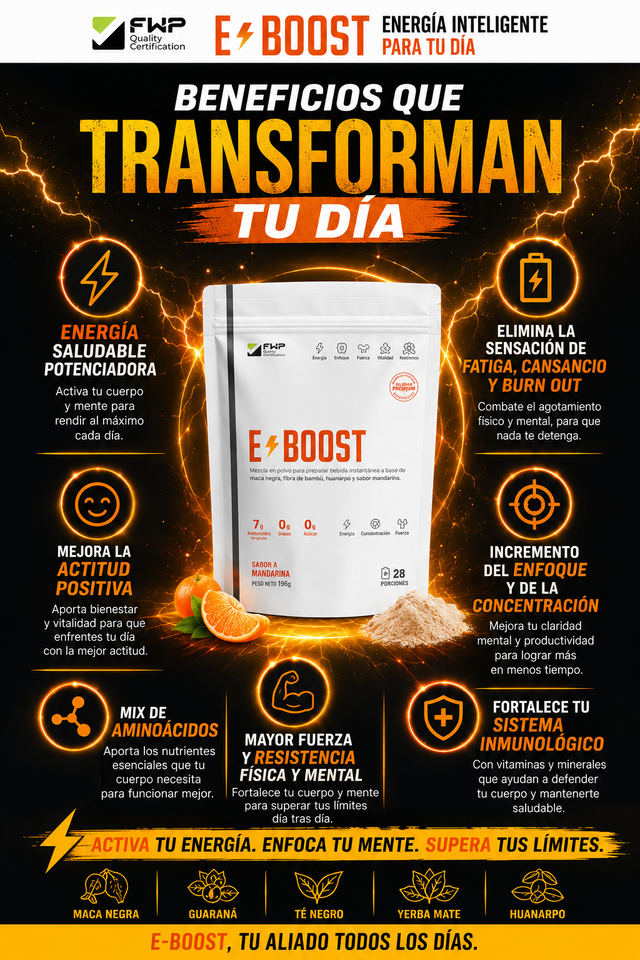 E-BOOST - PODEROSO ENERGIZANTE